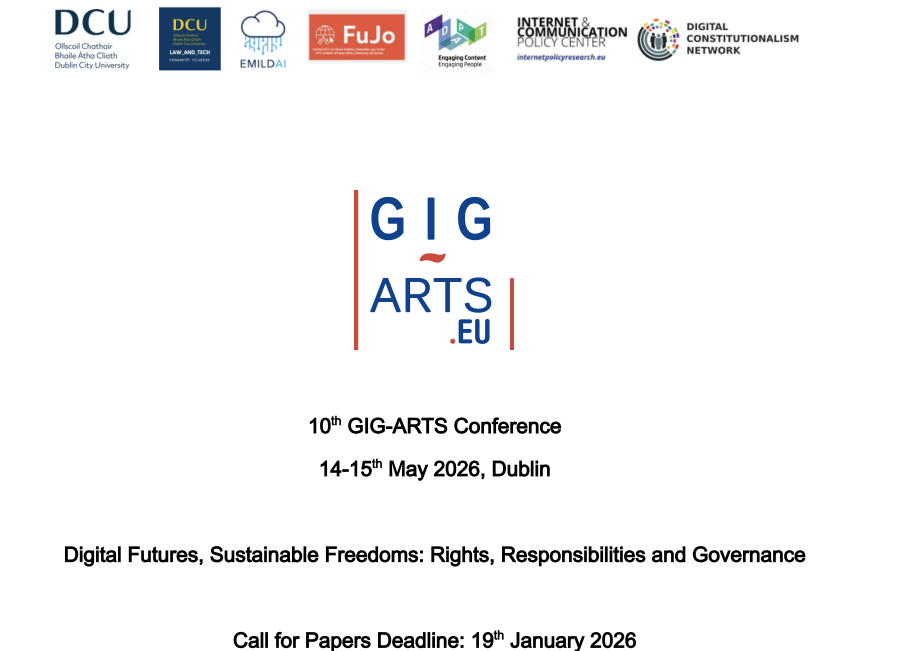 Call for papers is open! 10th GIG-ARTS Conference
